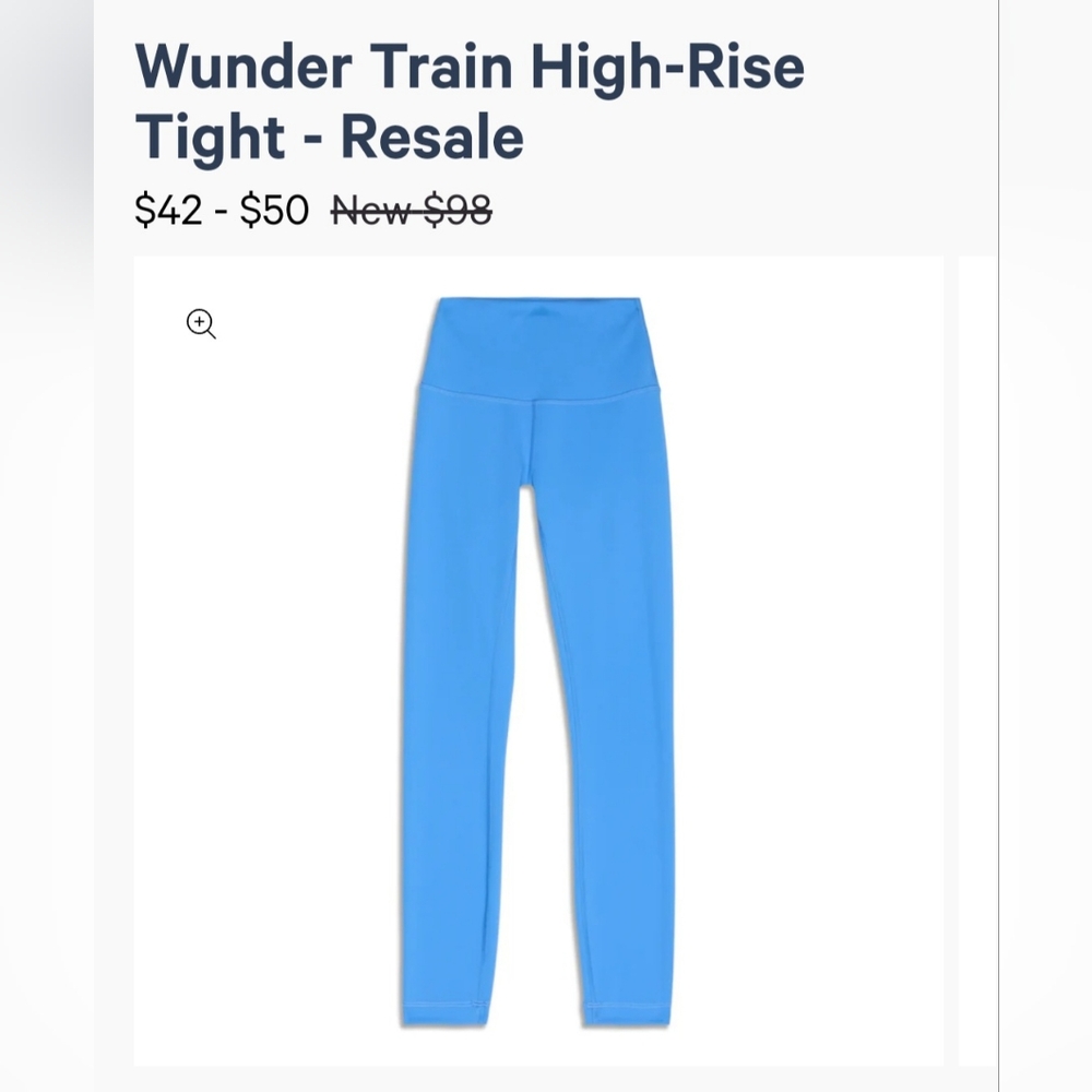 Lululemon Wunder Train Leggings, sz 6